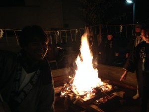 北野神社　かがり火